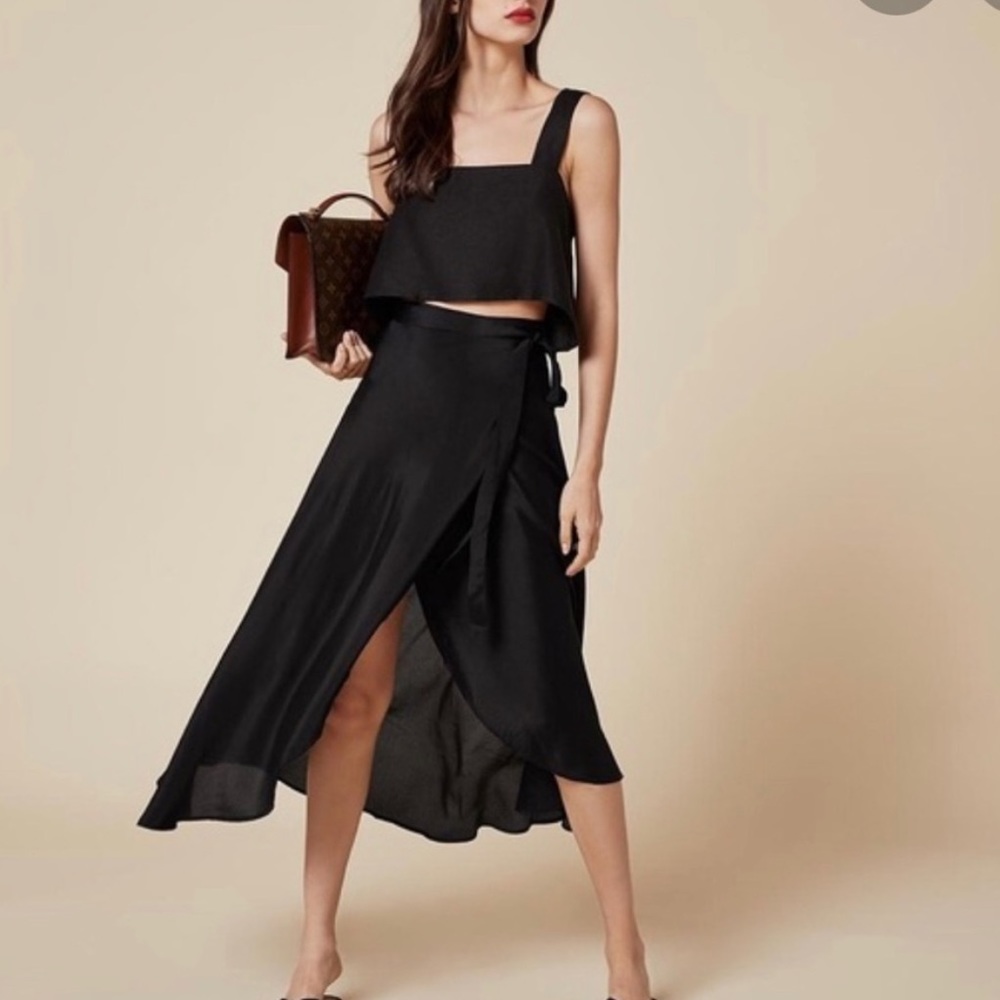 Reformation wrap skirt